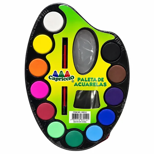 Acuarela paleta 12 colores